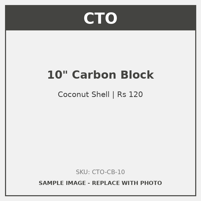 CTO 10 inch Carbon Block Cartridge
