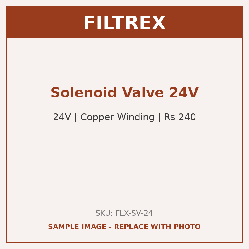 FILTREX Solenoid Valve (SV) 24V