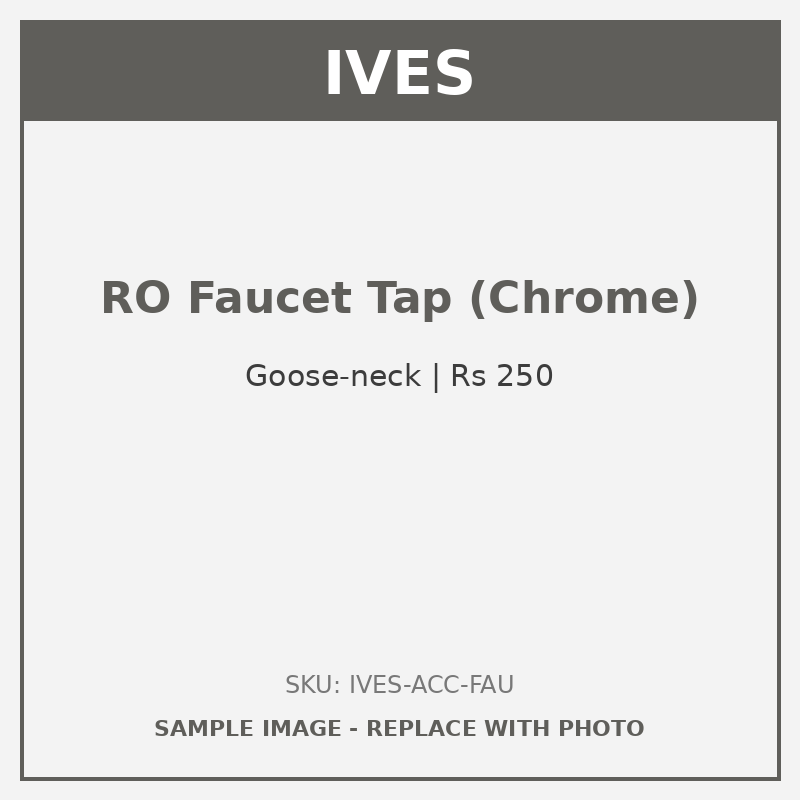 IVES RO Faucet Tap (Goose-neck Chrome)