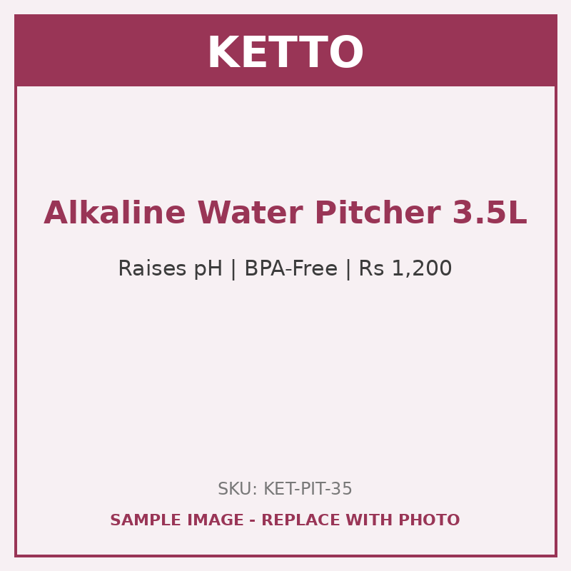 KETTO Alkaline Water Pitcher (3.5L)