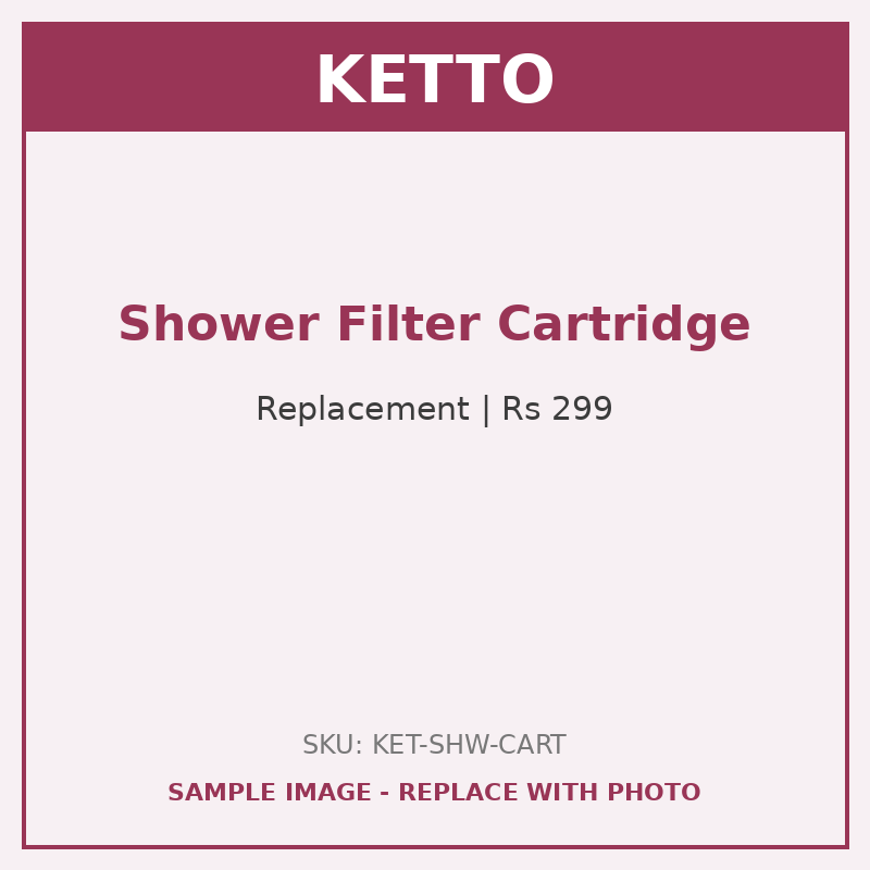 KETTO Shower Filter Replacement Cartridge