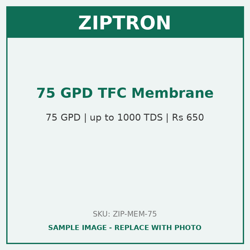 ZIPTRON 75 GPD TFC RO Membrane