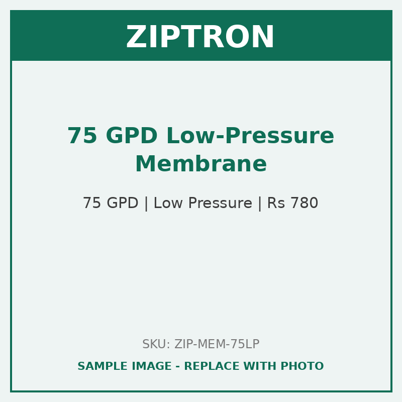 ZIPTRON 75 GPD Low-Pressure RO Membrane