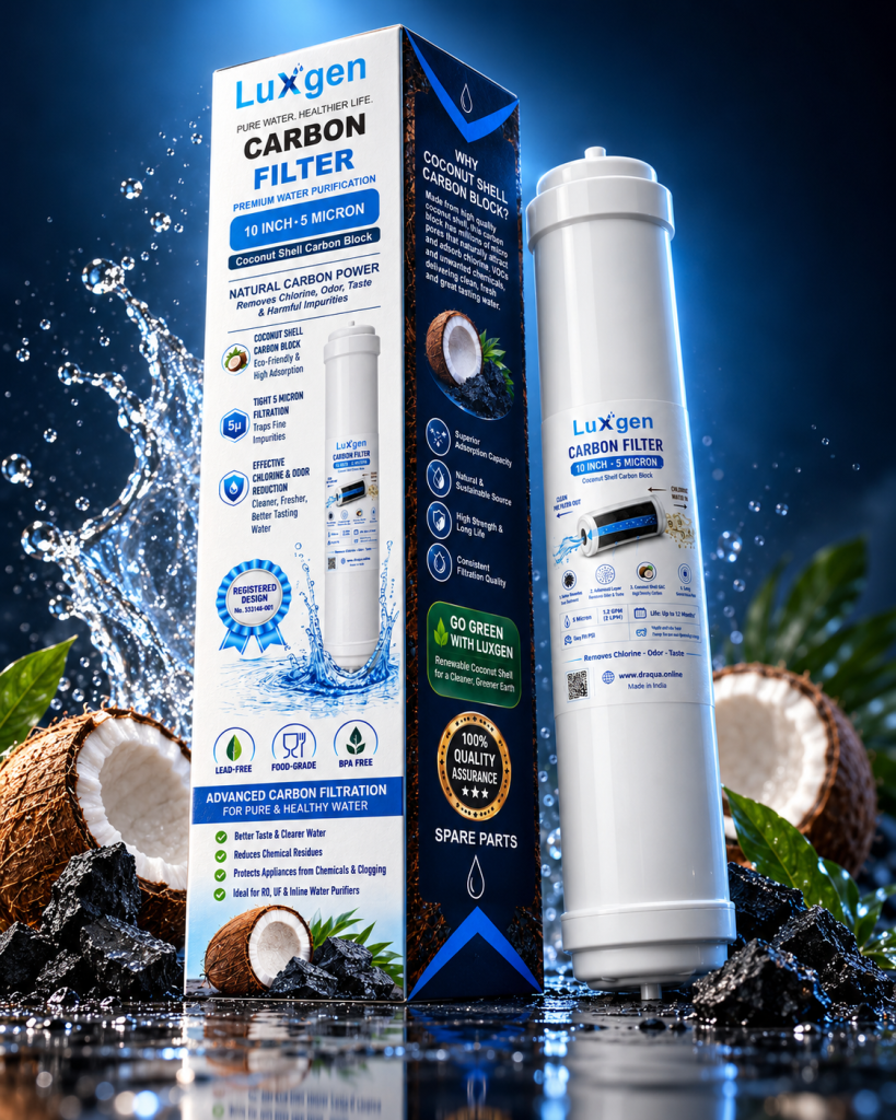 LUXGEN Branded-Fit 10″ Carbon Filter (5 Micron, Coconut Shell)