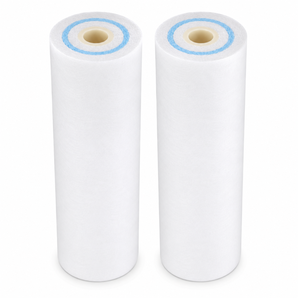 LUXGEN 10″ PP Spun Sediment Filter — 5 Micron, 2-Layer, Pack of 2